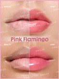 لیپ گلاس براق حجم دهنده شیگلم طرح آمپول رنگ Pink Flamingo