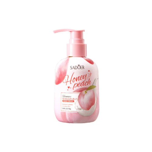کرم دست روشن کننده عسل و هلو سادور-sadoer honey peach petroleum hand cream
