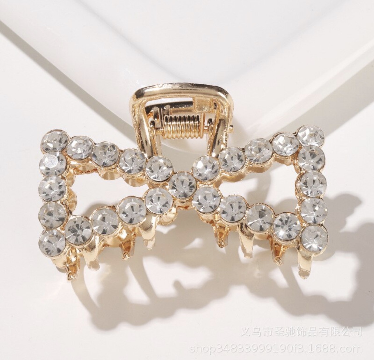 کلیپس فلزی کوچک مجلسی نگینی