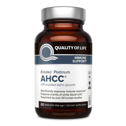 کپسول گیاهی AHCC پلاتینیوم ۷۵۰ میلیگرم ۶۰ عددی