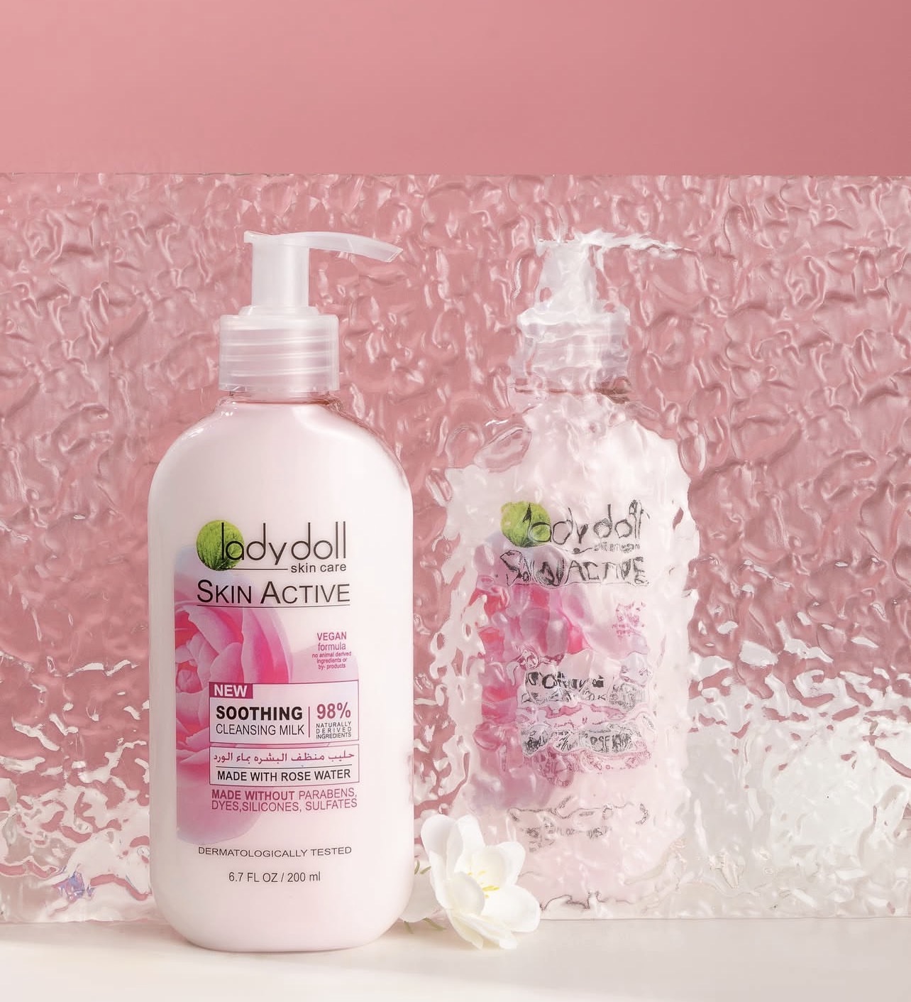 پاک کننده پوست و  ارایش ( شیر پاک کن) گل رز تسکین دهنده