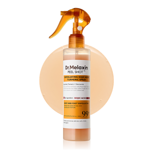 اسپری لایهبردار و روشنکننده بدن و نواحی تیره کوجیک اسید دکتر ملاکسین اصل | Dr. Melaxin Peel Shot Exfoliating Kojic Acid Turmeric Spray