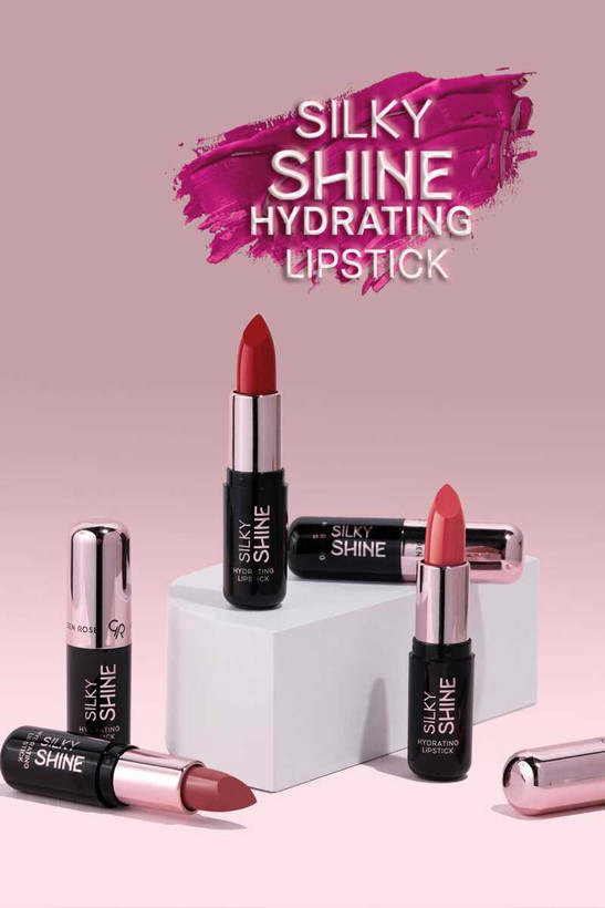 رژ لب جامد سیلکی شاین گلدنرز GOLDEN ROSE مدل Silky Shineشماره۲۱۱