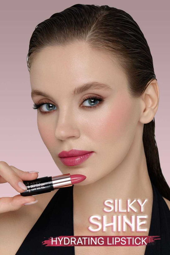 رژ لب جامد سیلکی شاین گلدنرز GOLDEN ROSE مدل Silky Shineشماره۲۱۱
