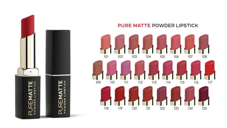 رژ لب جامد مات و مخملی گلدن رز Golden Rose مدل Pure Matt شماره 105
