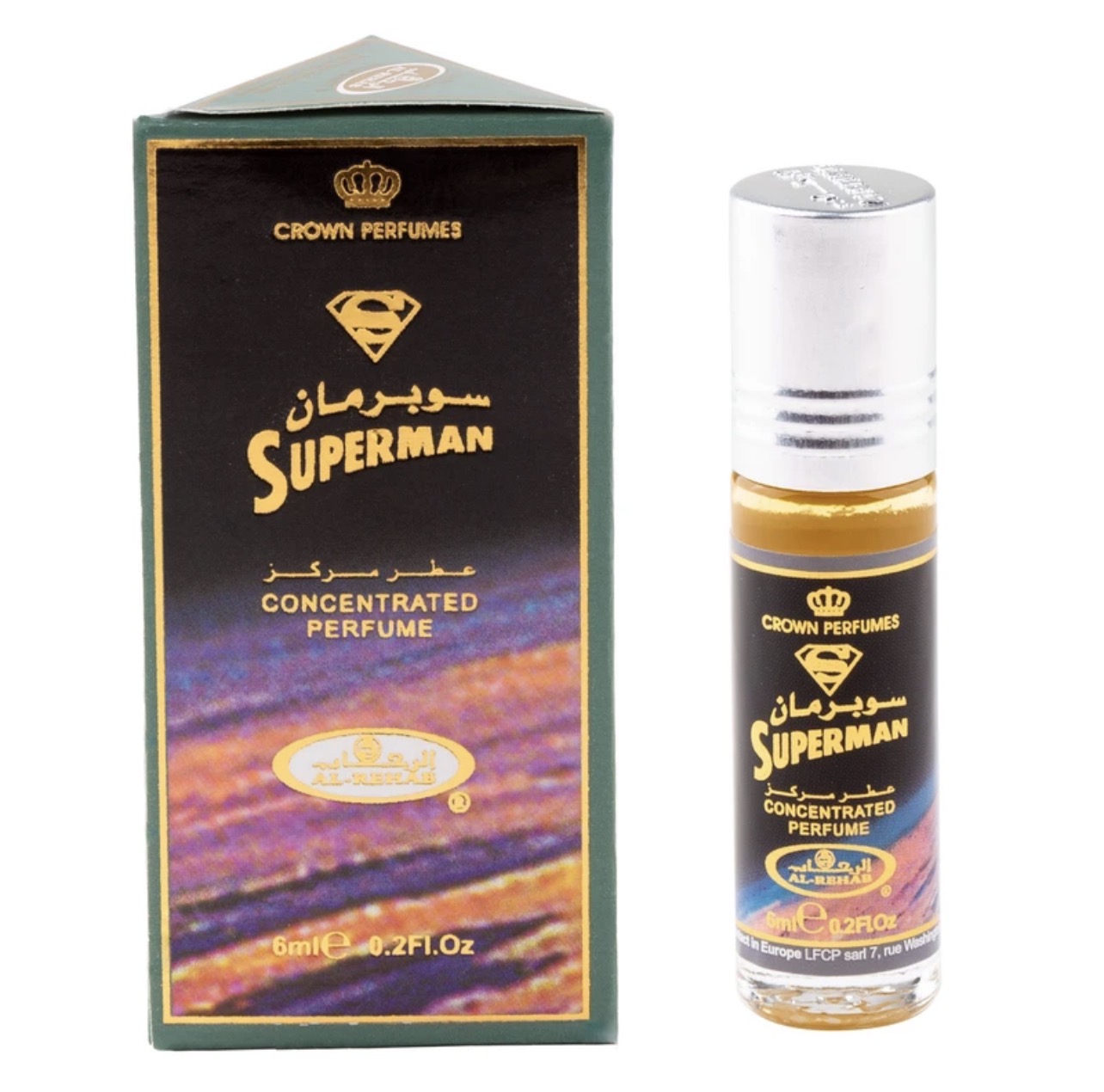 عطر رولی روغنی سوبرمان superman شرکت الرحاب ۶ میل