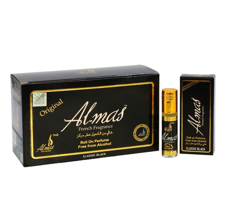 عطر رولی روغنی الماس مشکی ۶ میل