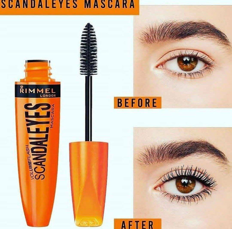 ریمل پوکه نارنجی ریمللندن RIMMEL LONDON مدل Volume Flash Scandale Eyes