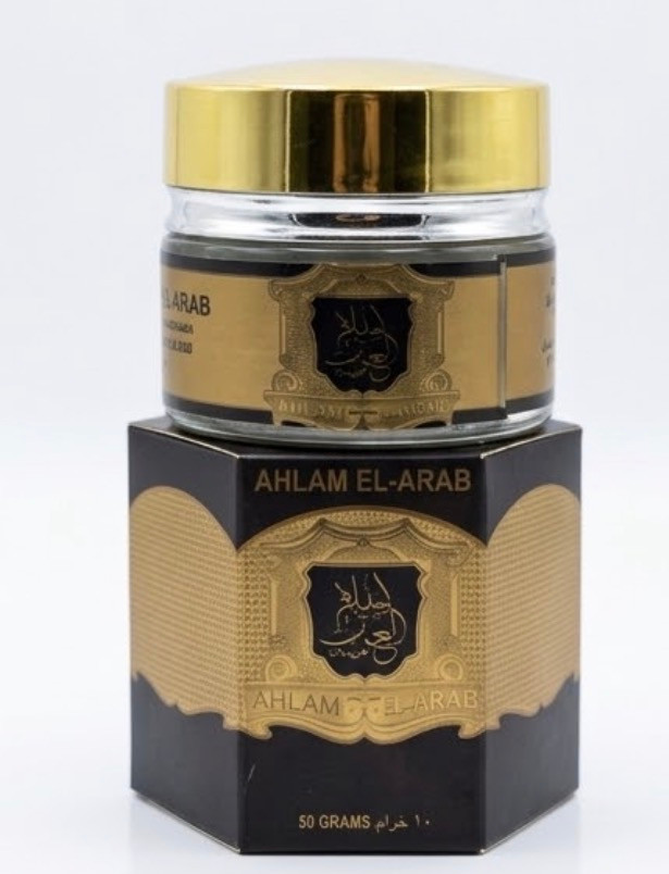 مخمریه عطر جامد احلام العرب ارض الزعفران ۲۰ گرم