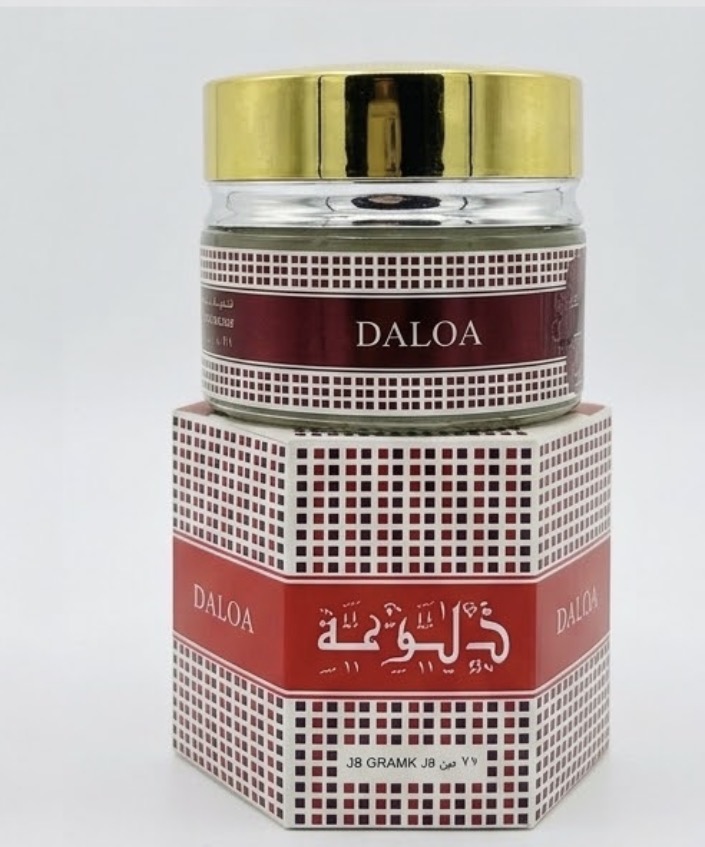 مخمریه عطر جامد رایحه دلوعه ارض الزعفران ۲۰ گرم