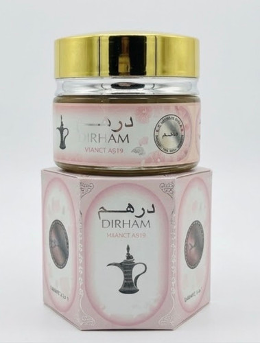مخمریه عطر جامد درهم صورتی ارض الزعفران ۲۰ گرم